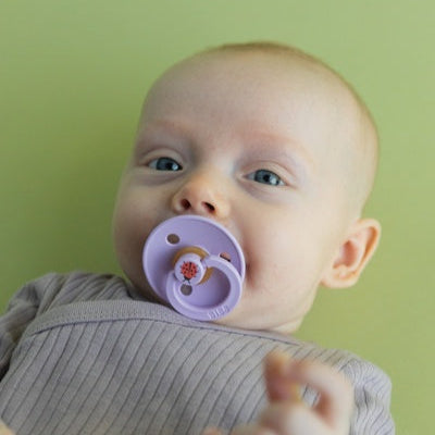 BIBS Pacifier Studio Colour 2 PACK Ladybug Latex - Violet Sky Mix (Min. of 2 PK, multiples of 2 PK)