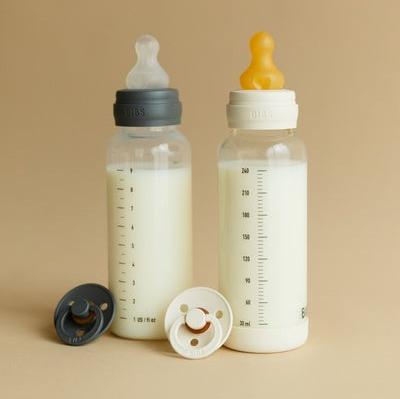 BIBS Grow and Flow BPA-Free PP Baby Bottle Round Latex Set 150 ml / 270ml Ivory (Min. of 2 PK , multiples of 2 PK)
