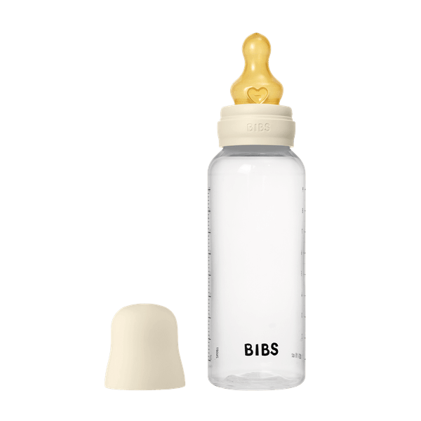 BIBS BPA-Free PP Baby Bottle Round Latex 1 pack 270 ml Medium Flow Ivory (Min. of 2 PK , multiples of 2 PK)