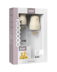 BIBS Grow and Flow BPA-Free PP Baby Bottle Round Latex Set 150 ml / 270ml Ivory (Min. of 2 PK , multiples of 2 PK)