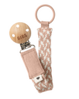 BIBS Pacifier Clip Blush / Ivory ONE SIZE (Min. of 2 PK , multiples of 2 PK)
