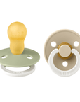 BIBS Pacifier Original COLOUR Latex 2 PK Sage Glow/Vanilla Glow (Min. of 2 PK, multiples of 2 PK)