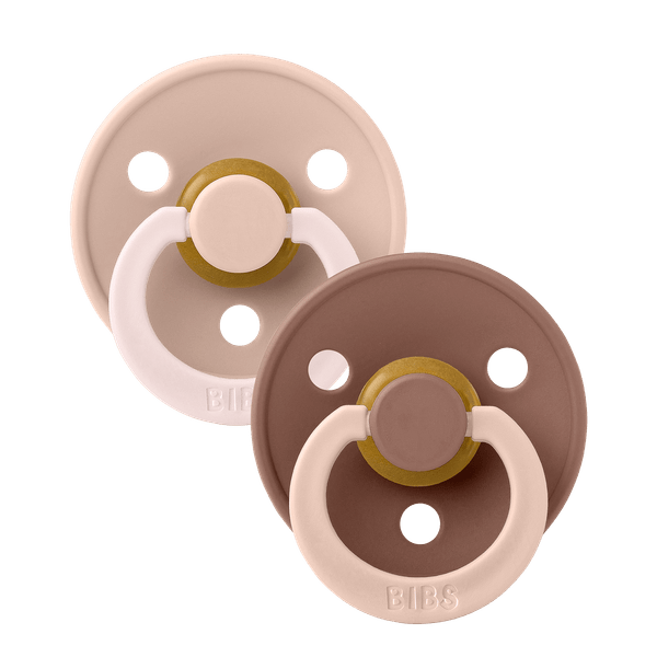 BIBS Pacifier Studio Colour 2 PACK Fusion Latex - Blush Woodchuck Mix (Min. of 2 PK, multiples of 2 PK)