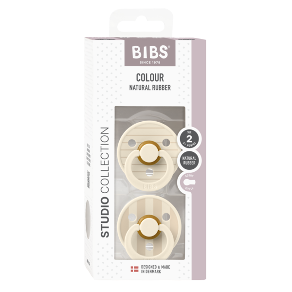 BIBS Studio Colour 2 Pack Pin - Ivory/Vanilla Mix (Min. of 2 PK, multiples of 2 PK)
