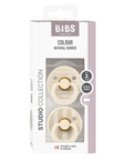 BIBS Studio Colour 2 Pack Pin - Ivory/Vanilla Mix (Min. of 2 PK, multiples of 2 PK)