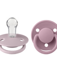 BIBS Pacifier De Lux Silicone 2 PK Heather / Dusky Lilac ONE SIZE (Min. of 2 PK, multiples of 2 PK)