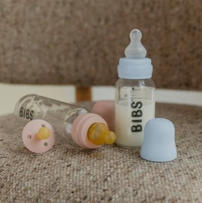 BIBS Baby Bottle Nipple Round Silicone 2 pack Slow Flow (Min. of 2 PK , multiples of 2 PK)