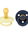 BIBS Pacifier Original COLOUR Latex 2 PK Luna/Deep Space (Min. of 2 PK, multiples of 2 PK)
