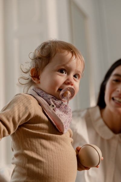 BIBS x Liberty Pacifier Original COLOUR Latex Anatomical Eloise Sage Mix (Min. of 2 PK, multiples of 2 PK)