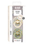 BIBS x Liberty Pacifier Original COLOUR Latex Anatomical Eloise Sage Mix (Min. of 2 PK, multiples of 2 PK)