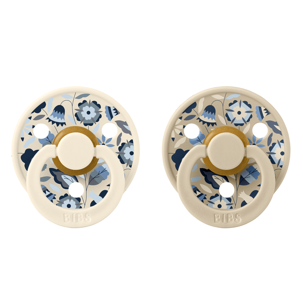 BIBS x Liberty Pacifier Original COLOUR Latex 2 PK Bobo Ivory Mix (Min. of 2 PK, multiples of 2 PK)