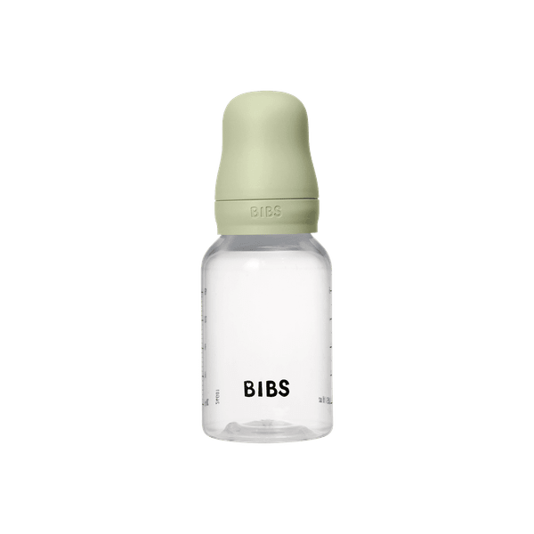 BIBS BPA-Free PP Baby Bottle Round Silicone 1 pack 150 ml Slow Flow Sage (Min. of 2 PK , multiples of 2 PK)