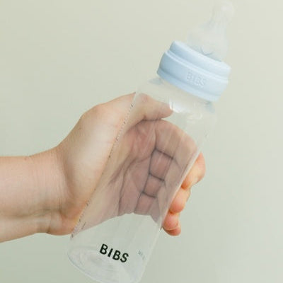 BIBS BPA-Free PP Baby Bottle Round Silicone 1 pack 270 ml Medium Flow Ivory (Min. of 2 PK , multiples of 2 PK)