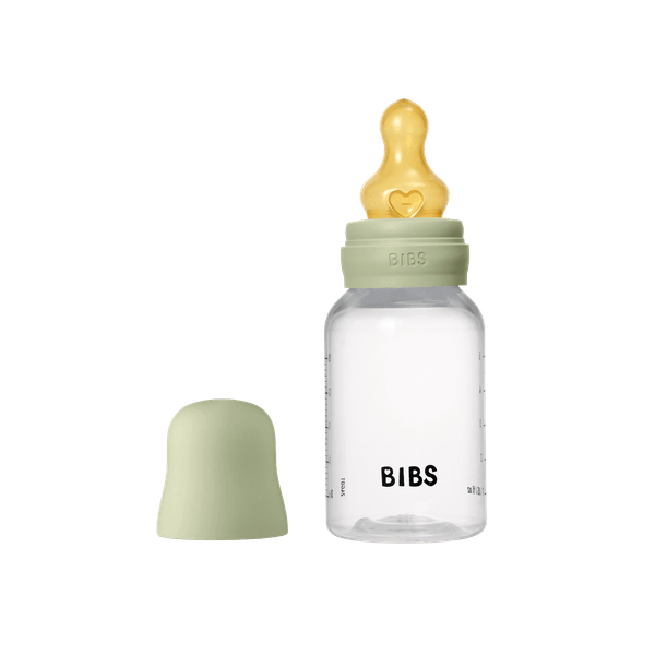 BIBS BPA-Free PP Baby Bottle Round Latex 1 pack 150 ml Slow Flow Sage (Min. of 2 PK , multiples of 2 PK)