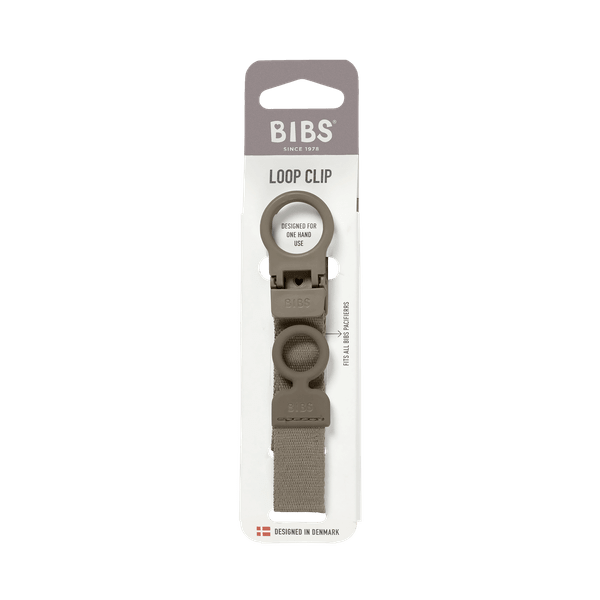 BIBS Pacifier Clip Loop - Dark Oak (Min. of 2 PK , multiples of 2 PK)