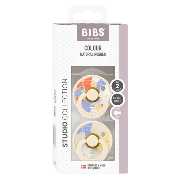 BIBS Studio 2 PK Colour Morning Bloom Latex - Ivory Mix (Min. of 2 PK, multiples of 2 PK)