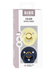 BIBS Pacifier Original COLOUR Latex 2 PK Luna/Deep Space (Min. of 2 PK, multiples of 2 PK)
