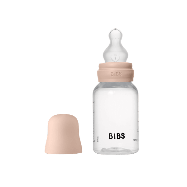 BIBS BPA-Free PP Baby Bottle Round Silicone 1 pack 150 ml Slow Flow Blush (Min. of 2 PK , multiples of 2 PK)