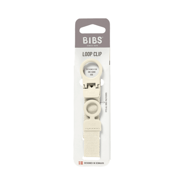 BIBS Pacifier Clip Loop - Ivory (Min. of 2 PK , multiples of 2 PK)