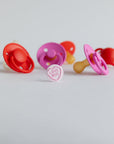 BIBS Pacifier Original COLOUR Latex 2 PK White / Island Sea (Min. of 2 PK, multiples of 2 PK)
