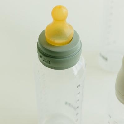 BIBS BPA-Free PP Baby Bottle Round Latex 1 pack 270 ml Medium Flow Ivory (Min. of 2 PK , multiples of 2 PK)