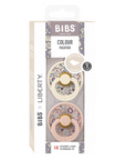 BIBS x Liberty Pacifier Original COLOUR Latex Anatomical Eloise Blush (Min. of 2 PK, multiples of 2 PK)
