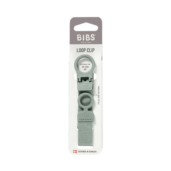 BIBS Pacifier Clip Loop - Sage (Min. of 2 PK , multiples of 2 PK)