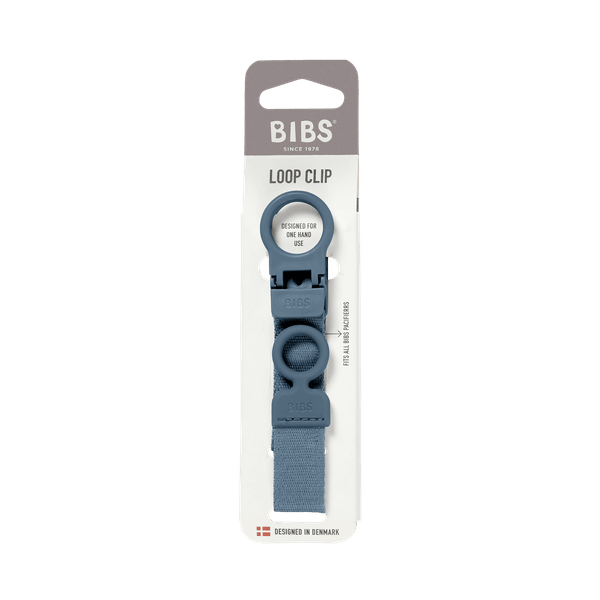 BIBS Pacifier Clip Loop - Petrol (Min. of 2 PK , multiples of 2 PK)