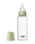 BIBS BPA-Free PP Baby Bottle Round Silicone 1 pack 270 ml Medium Flow Sage (Min. of 2 PK , multiples of 2 PK)