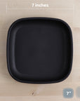 Re - Play Flat Plate 7'' - Black (Min. of 2 PK, Multiples of 2 PK) - MAIGHAN DISTRIBUTION CANADA