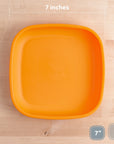 Re - Play Flat Plate 7'' - Orange (Min. of 2 PK, Multiples of 2 PK) - MAIGHAN DISTRIBUTION CANADA