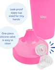 Re - Play No Spill Sippy Cup Assembled - Bright Pink (Min. of 2 PK, Multiples of 2 PK) - MAIGHAN DISTRIBUTION CANADA