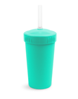 Re - Play Straw Cup with Lid & Straw Assembled - Aqua (Min. of 2 PK, Multiples of 2 PK) - MAIGHAN DISTRIBUTION CANADA