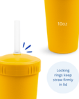 Re - Play Straw Cup with Lid & Straw Assembled - Sunny Yellow (Min. of 2 PK, Multiples of 2 PK) - MAIGHAN DISTRIBUTION CANADA