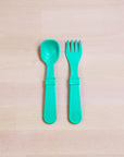 Re-Play 8 PK Open Stock Utensils - Aqua (Min. of 2 PK, Multiples of 2 PK)