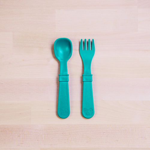 Re-Play 8 PK Open Stock Utensils - Teal (Min. of 2 PK, Multiples of 2 PK)