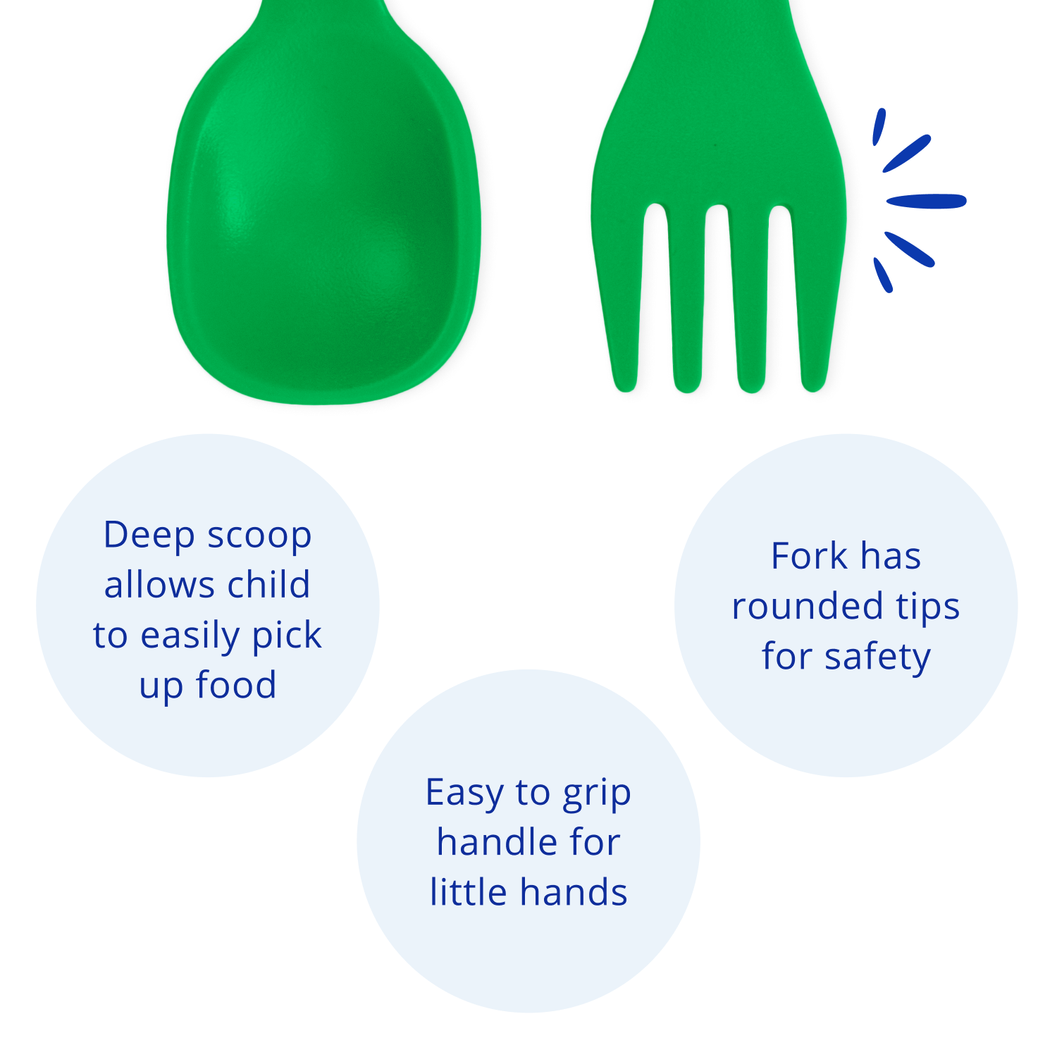Re-Play 8 PK Packaged Utensils - Teal (Min. of 2 PK, Multiples of 2 PK)