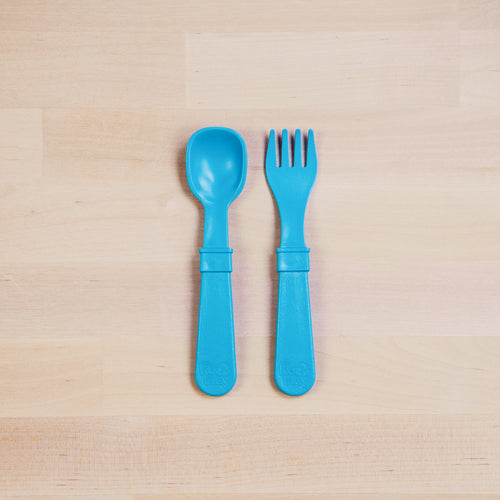 Re-Play 8 PK Open StockUtensils - Sky Blue (Min. of 2 PK, Multiples of 2 PK)