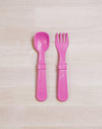 Re-Play 8 PK Packaged Utensils - Bright Pink (Min. of 2 PK, Multiples of 2 PK)