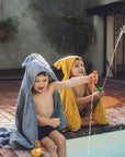 Trixie Hooded towel | 70x130cm - Mrs. Elephant (Min. of 2 PK, multiples of 2 PK) - MAIGHAN DISTRIBUTION CANADA