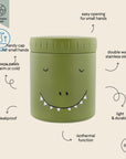 Trixie Insulated food jar 350ml - Mr. Dino (Min. of 3 PK, multiples of 3 PK) - MAIGHAN DISTRIBUTION CANADA