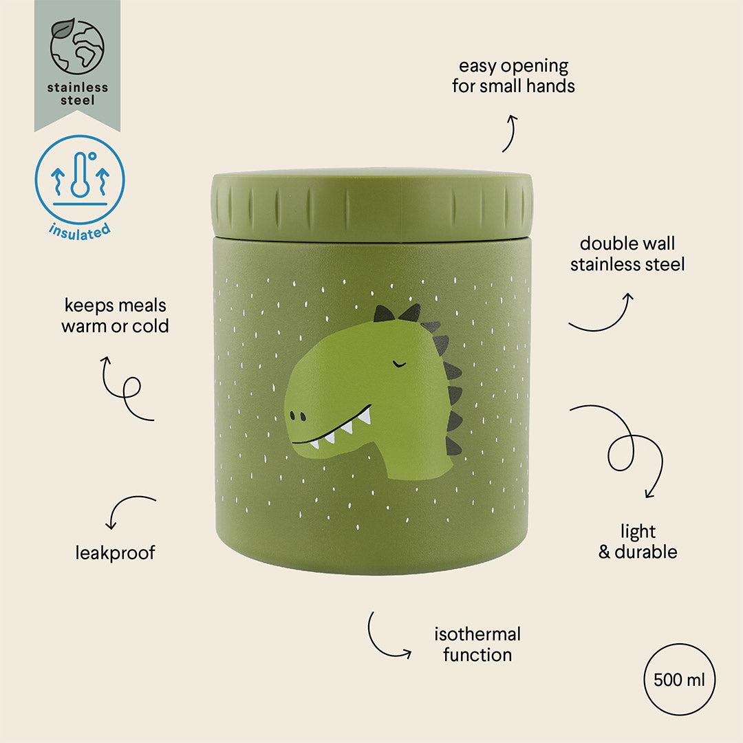 Trixie Insulated lunch pot 500ml - Mr. Dino (Min. of 3 PK, multiples of 3 PK)