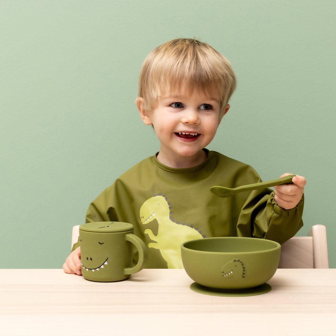 Trixie Silicone bowl with suction - Mr. Dino (Min. of 2 PK, multiples of 2 PK)
