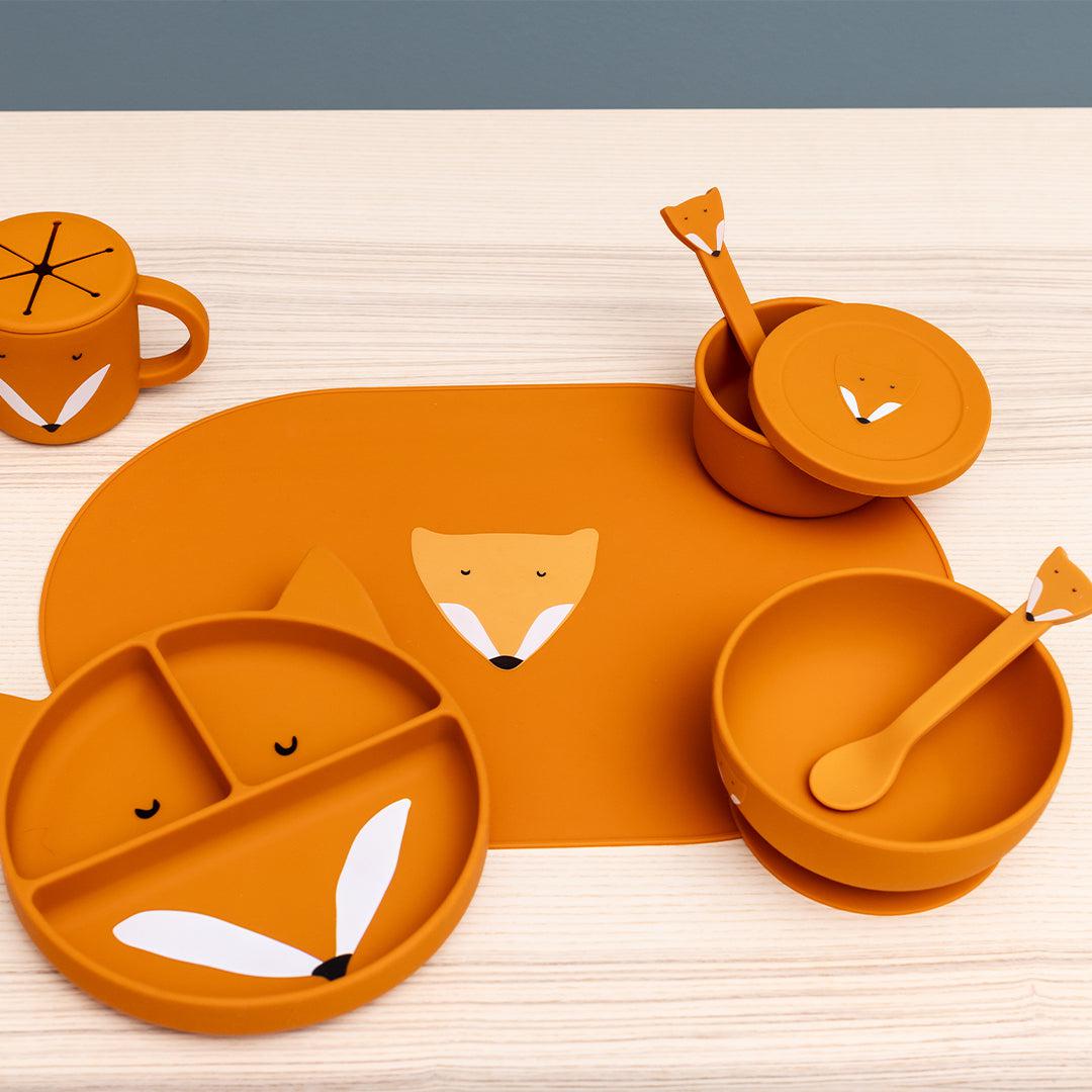 Trixie Silicone divided suction plate - Mr. Fox (Min. of 2 PK, multiples of 2 PK)