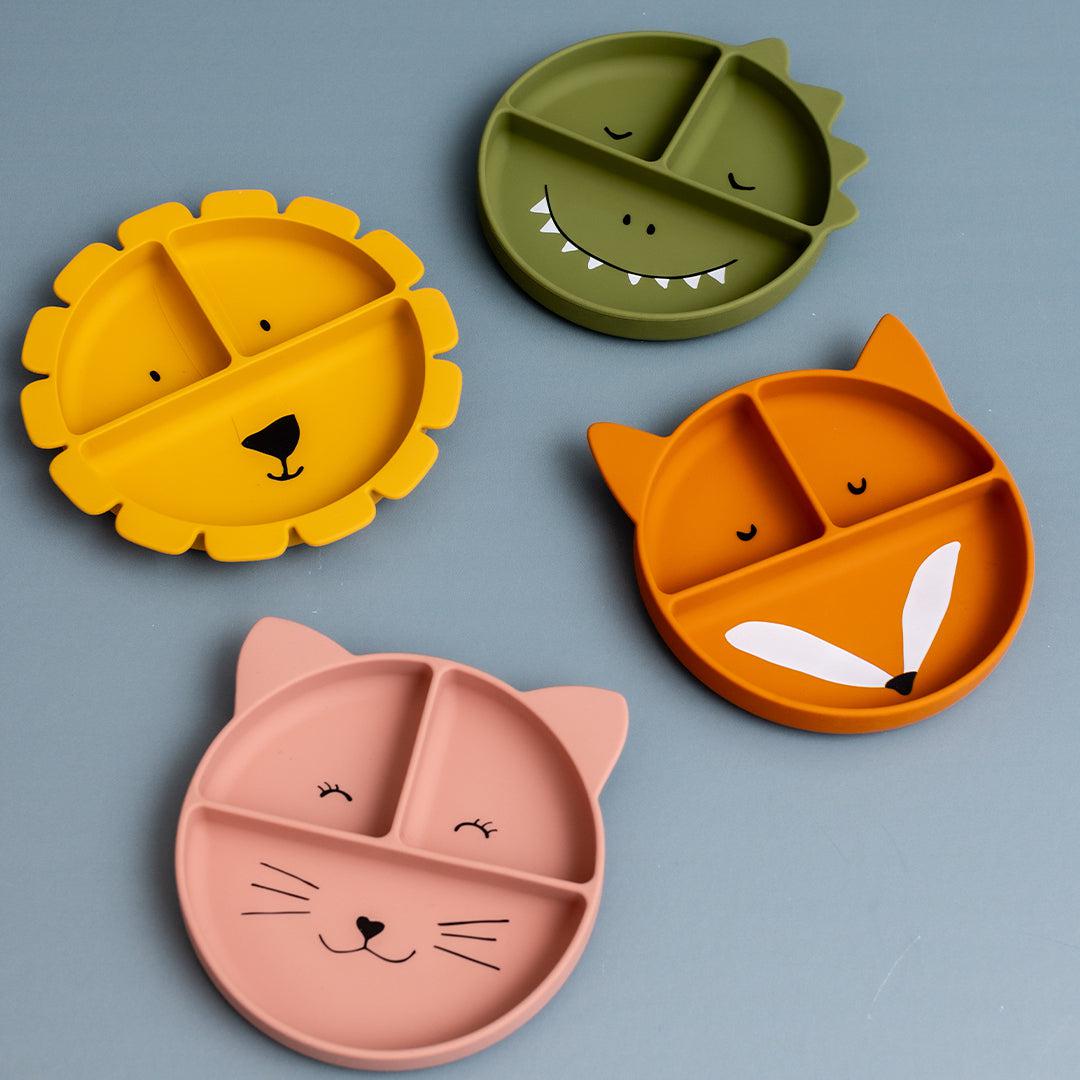 Trixie Silicone divided suction plate - Mr. Fox (Min. of 2 PK, multiples of 2 PK)