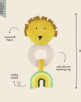 Trixie Teething toy - Mr. Lion (Min. of 2 PK, multiples of 2 PK) - MAIGHAN DISTRIBUTION CANADA