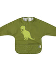 Trixie Waterproof long sleeve bib - Mr. Dino (Min. of 3 PK, multiples of 3 PK) - MAIGHAN DISTRIBUTION CANADA