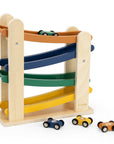Trixie Wooden ramp racer with 4 cars (Min. of 2 PK, multiples of 2 PK) - MAIGHAN DISTRIBUTION CANADA