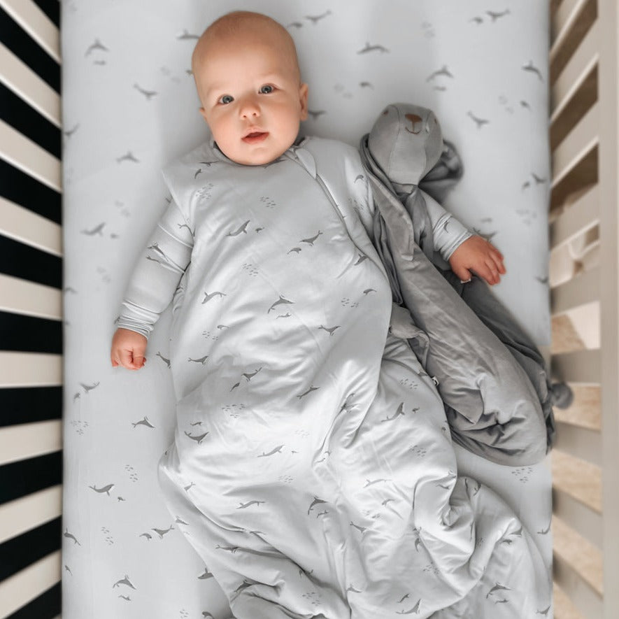günamüna Sleep Sack Duvet Bamboo Whale 1 TOG (Min. of 2, multiples of 2)