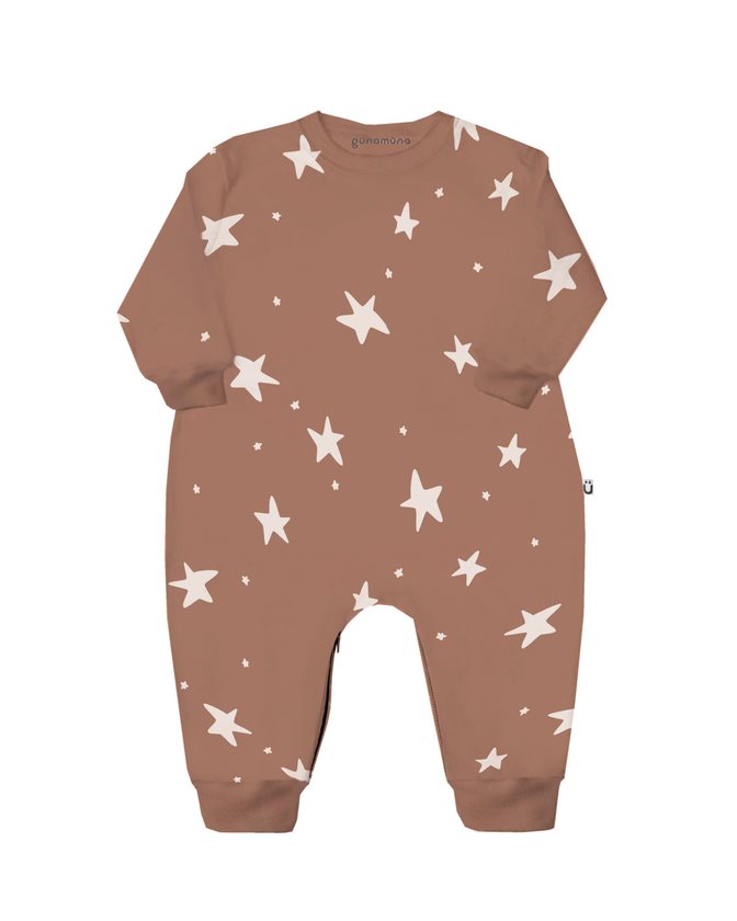 günamüna Fleece Jumpsuit Wonky Stars Daze (Min. of 2, multiples of 2)